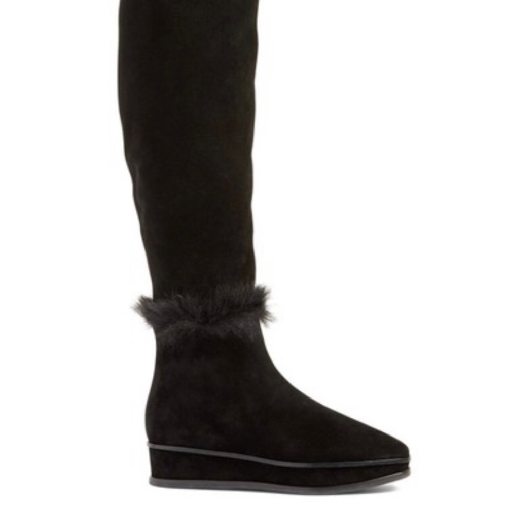 Tory Burch Marcel Genuine Shearling Boots